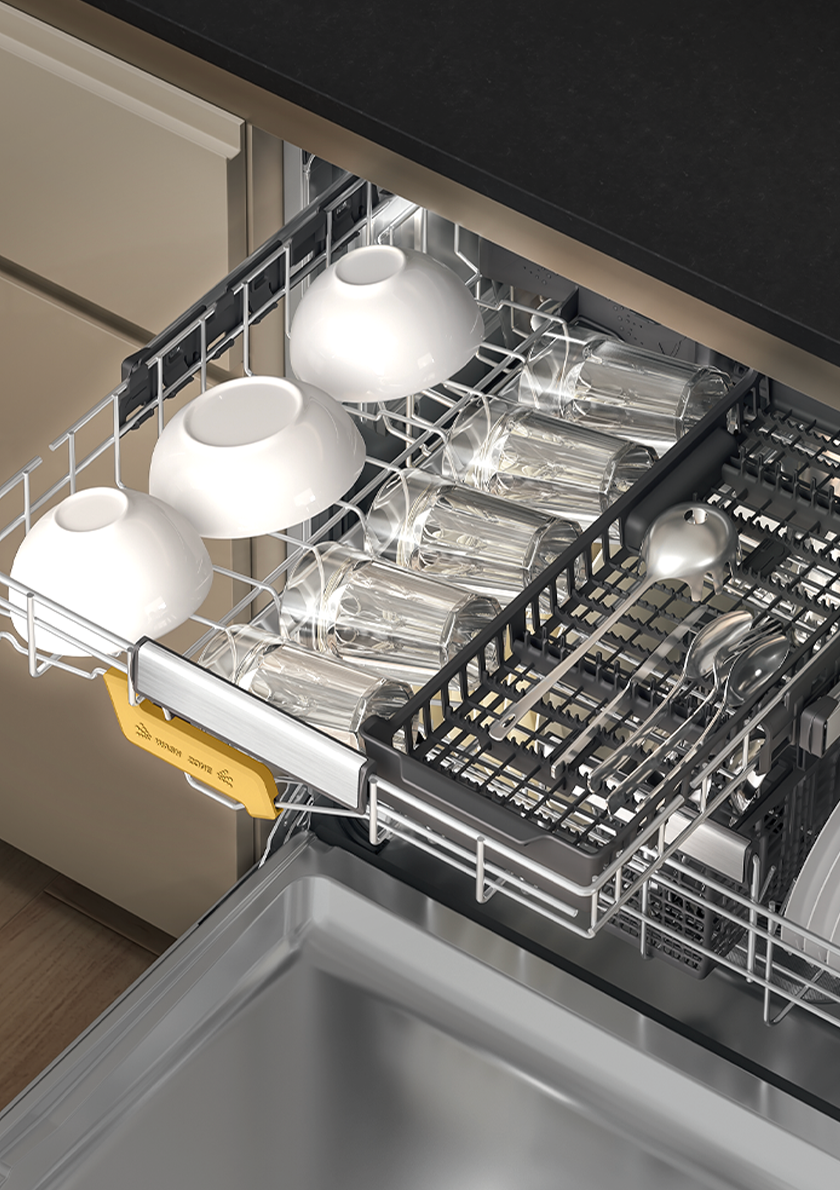 Zásuvka SpaceClean pre vstavané umývačky riadu Whirlpool