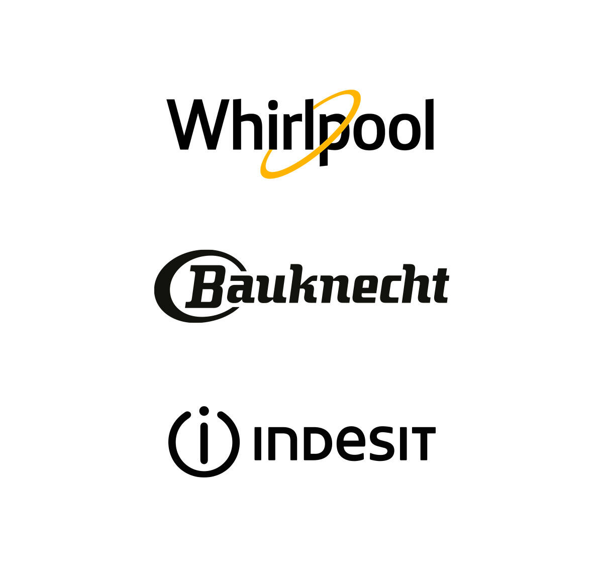 Vi reparerar följande märken