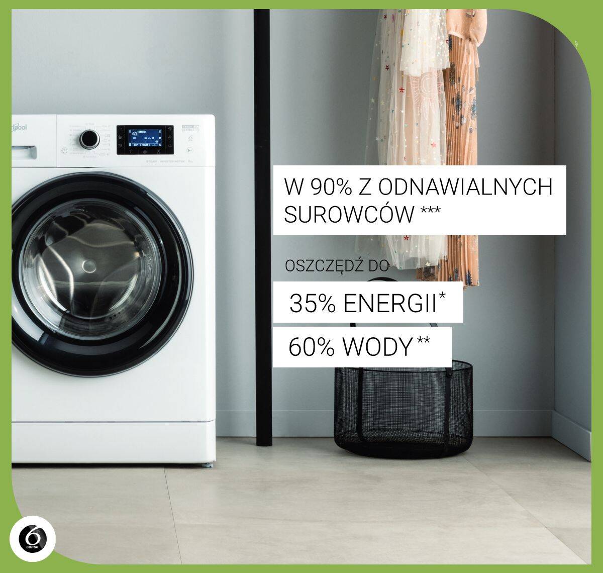 Pralki FreshCare+ oszczędzają energię i wodę w każdym cyklu