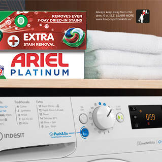 The 1st on the market - Ariel PODS®, turn and go!