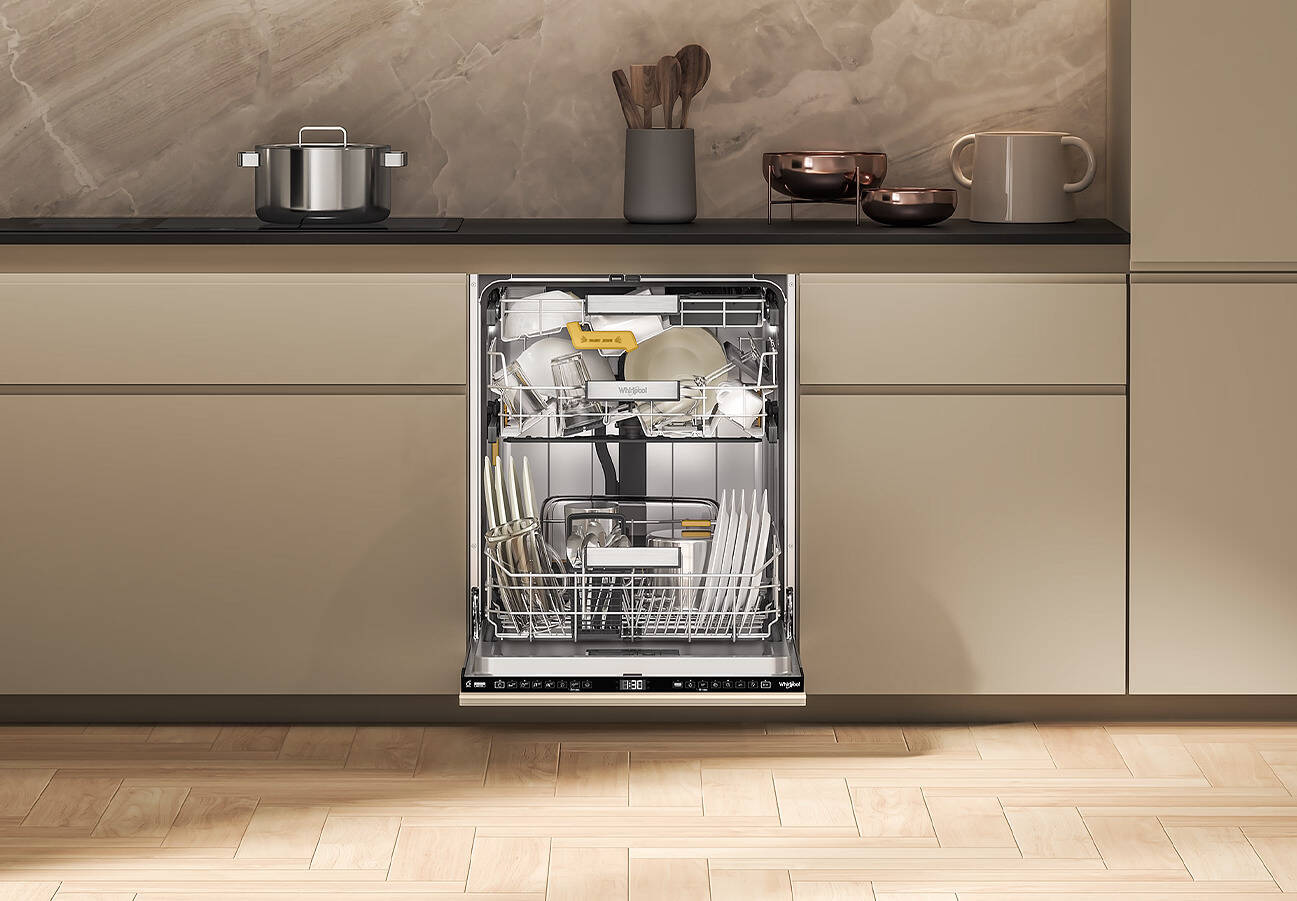 Kuchyňa vybavená vstavanými spotrebičmi Whirlpool