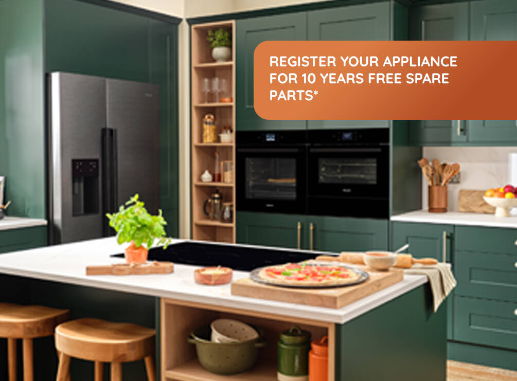 Activate your free* 10-year parts guarantee