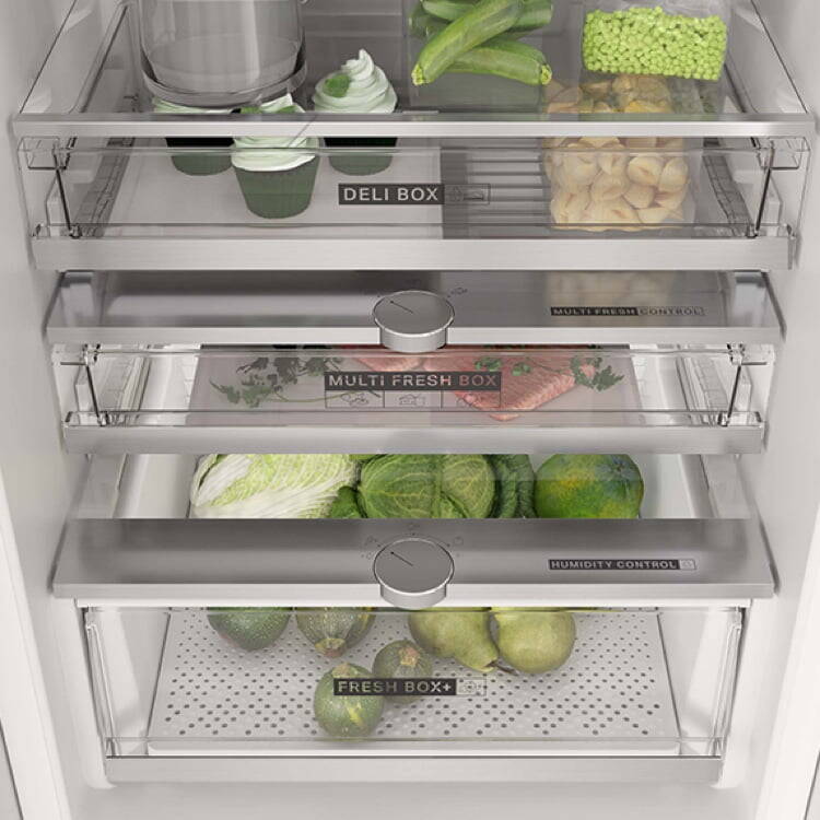 Tiroirs réfrigérateur encastrable Whirlpool Total NoFrost