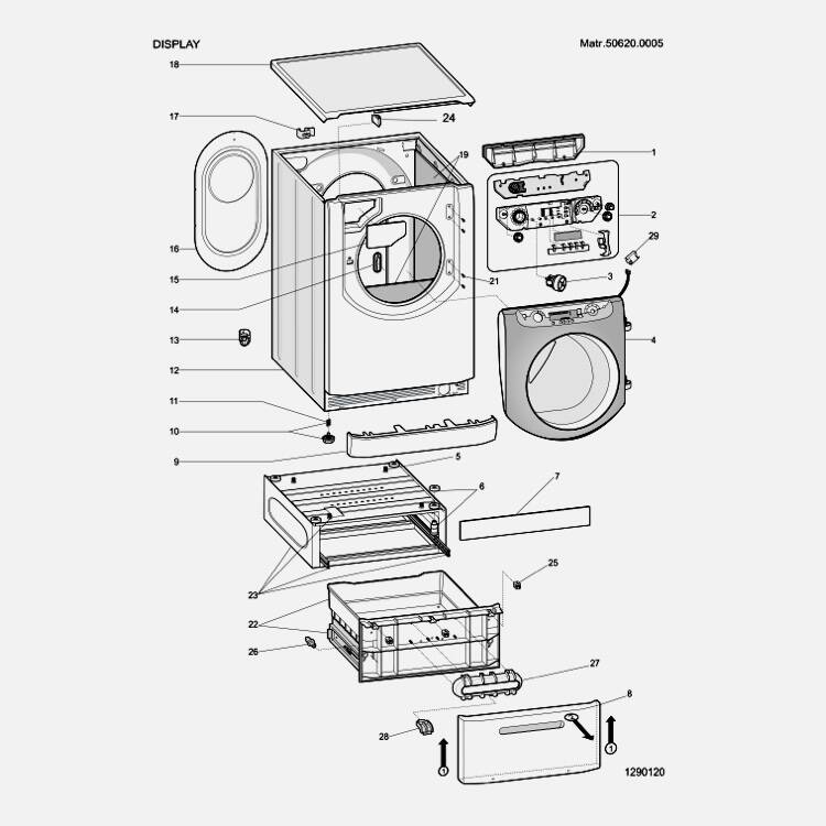 Whirlpool Machines à laver Pièces Détachées. Original pièces
