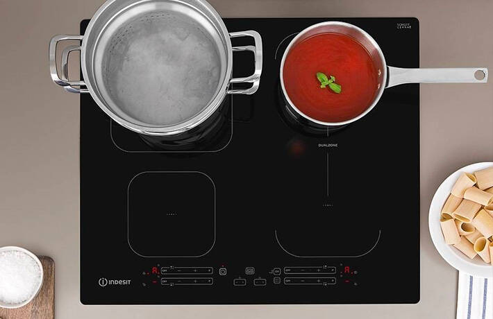Push&Go induction hobs.