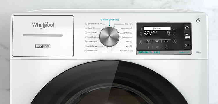 Machine à laver Whirlpool avec SteamRefresh